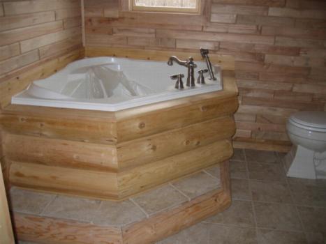 This modern log home is loaded with features