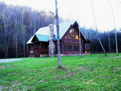This modern log home is loaded with features