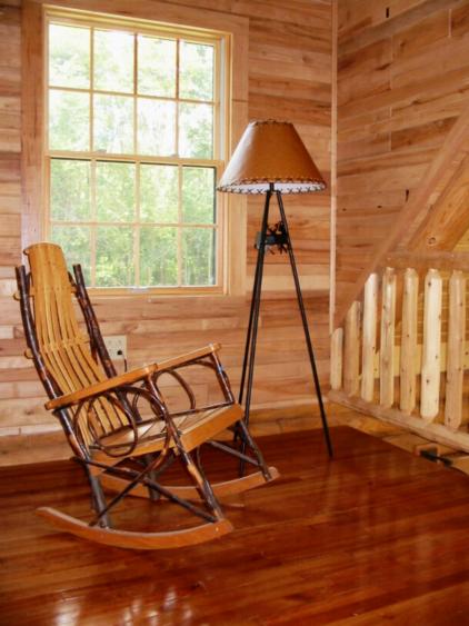 This modern log home is loaded with features